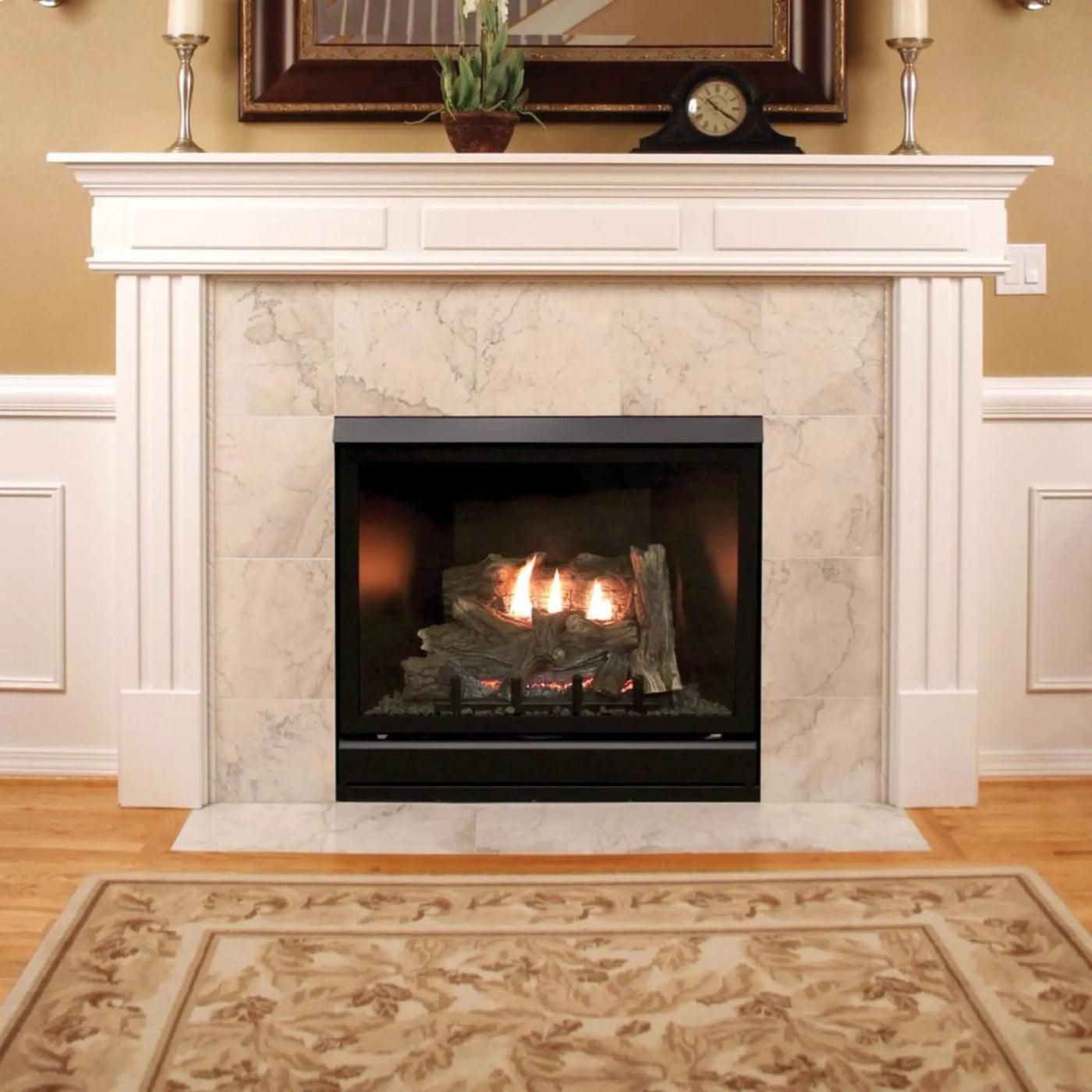 White Mountain Hearth (Empire) Tahoe Clean Face Direct Vent Deluxe Fireplace With Millivolt Control And On/Off Switch [DVCD32FP30N/P] (SAK72051) by SAKSBY WHOLESALE