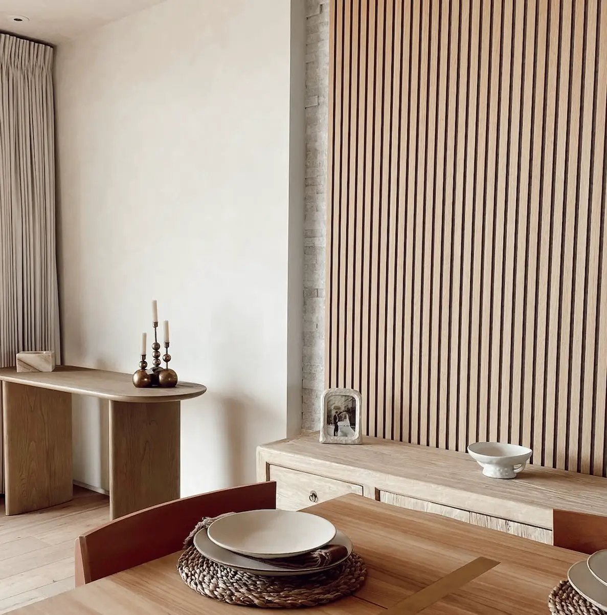 White Oak (Black Felt) Willow Panel by andor willow