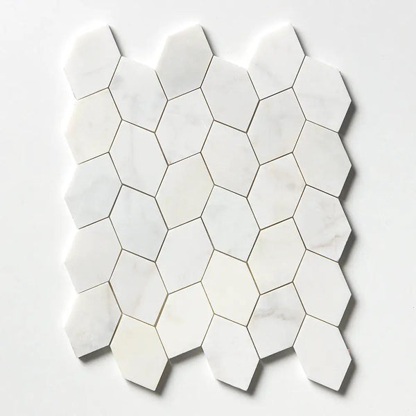 White Pearl Honed Autumn Leaf Marble Mosaics 11 13/16x13 9/16