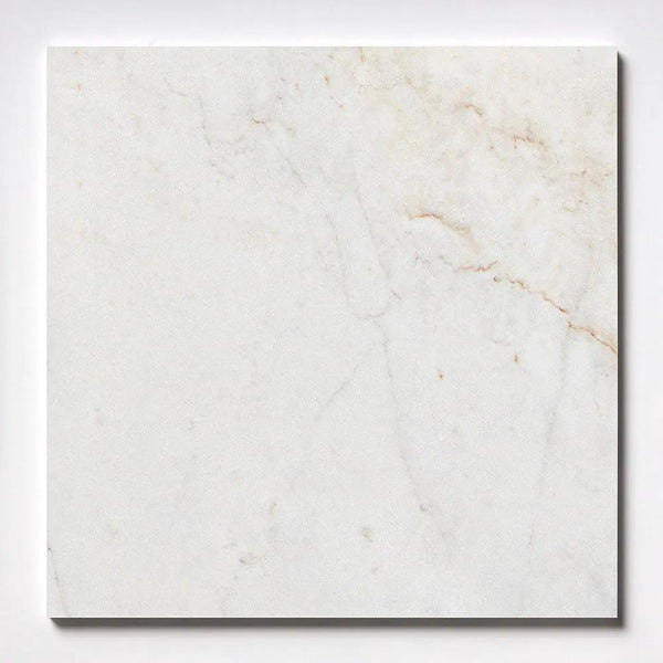 White Pearl Honed Marble Tiles 18x18