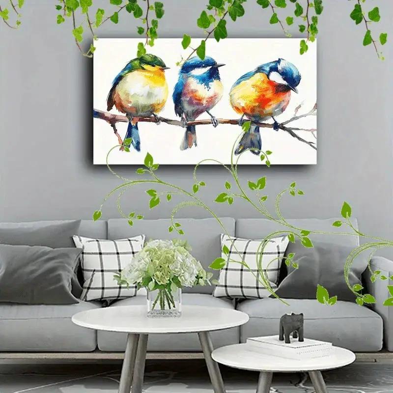 Canvas Painting - Colorful Wooden by House Of Avana