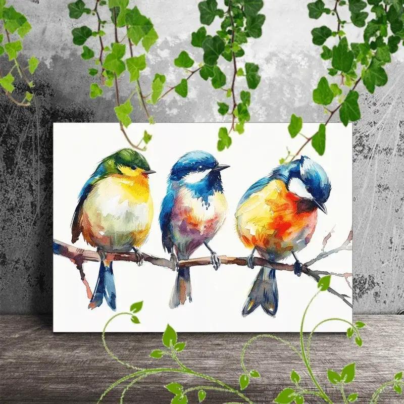 Canvas Painting - Colorful Wooden by House Of Avana