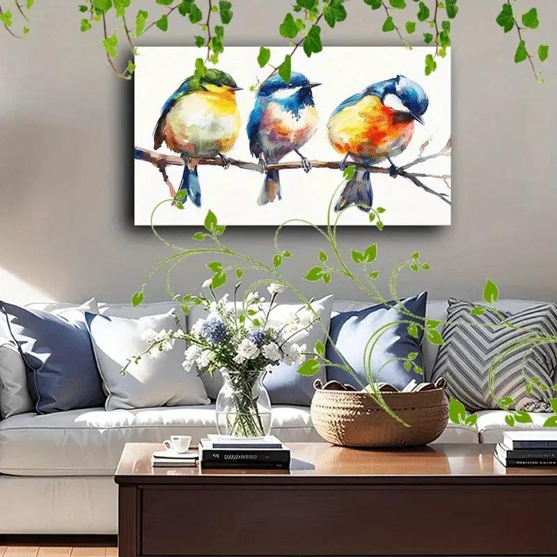 Canvas Painting - Colorful Wooden by House Of Avana