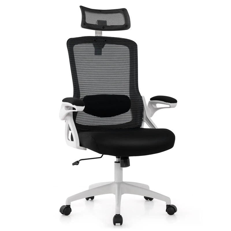 Adjustable Swivel Task Chair Ergonomic Office Chair with Adjustable Lumbar Support by DirectDeals