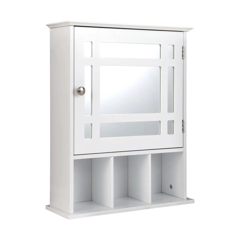 Wall Mounted and Mirrored Bathroom Cabinet by DirectDeals