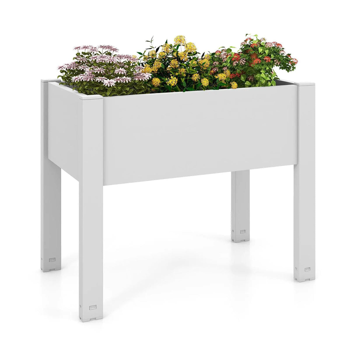 53L Raised Bed Grow Box Self-Watering Planter Box Stand with Water Level Monitor by DirectDeals