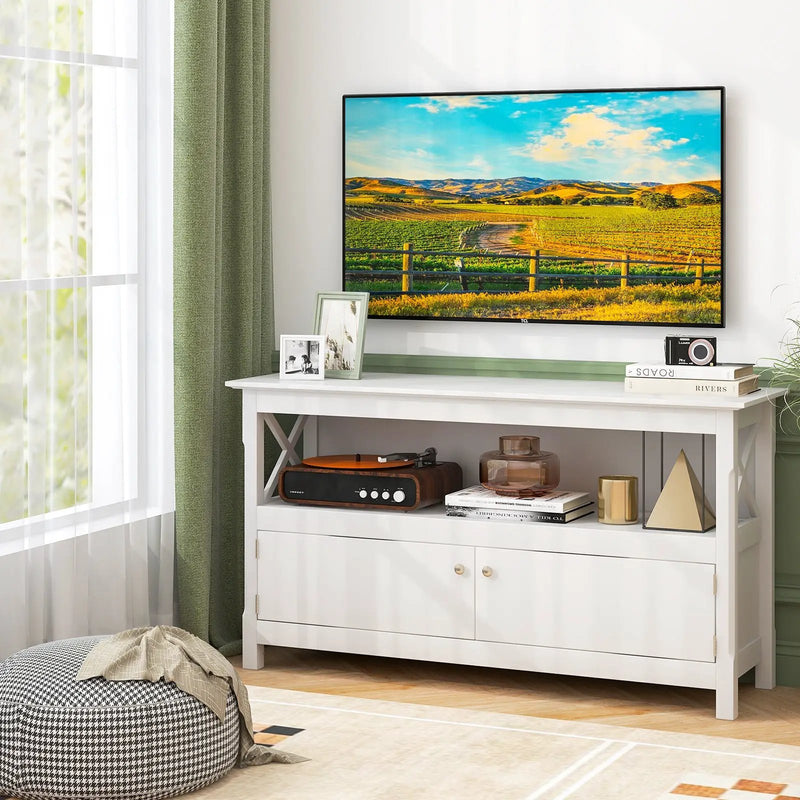 44 Inch Wooden Storage Cabinet TV Stand by DirectDeals