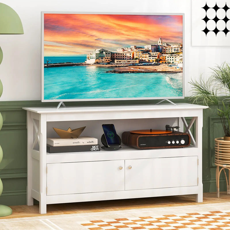 44 Inch Wooden Storage Cabinet TV Stand by DirectDeals
