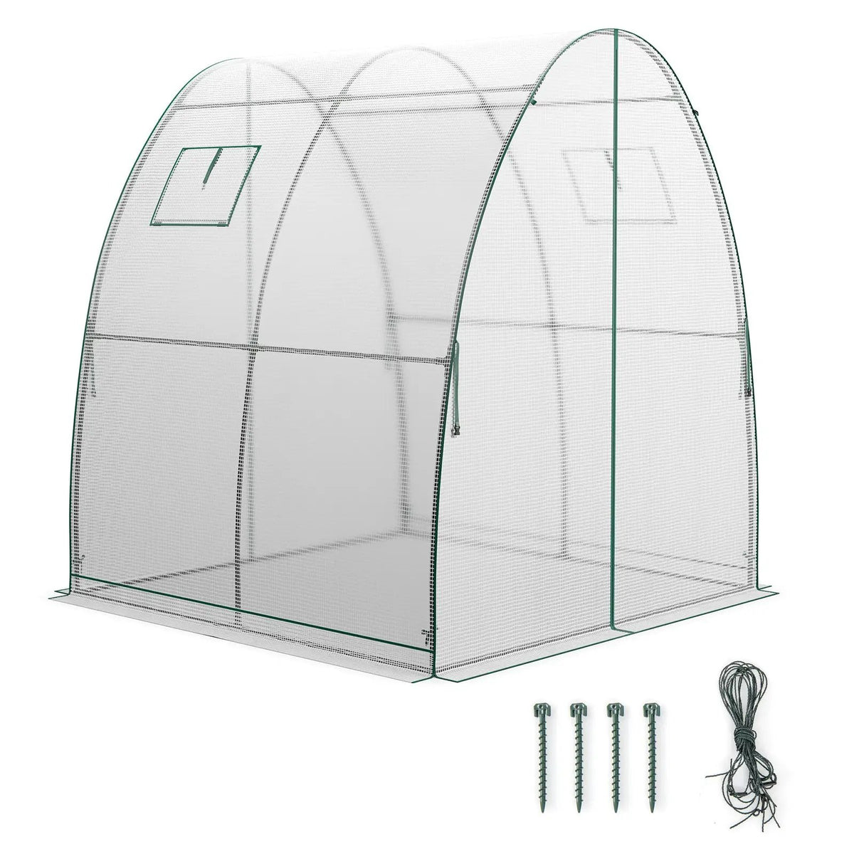 6 x 6 x 6.6 FT Outdoor Wall-in Tunnel Greenhouse by DirectDeals