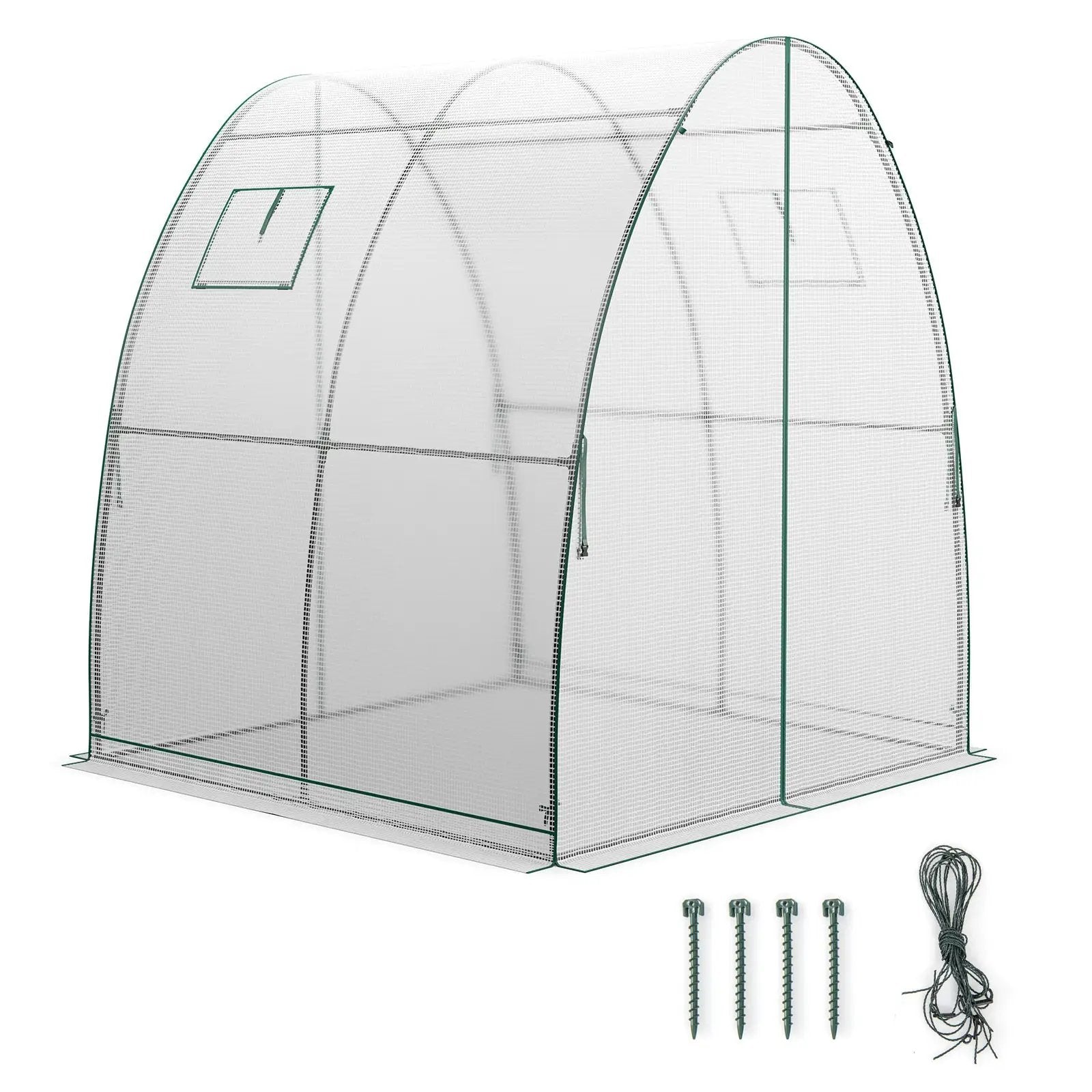 6 x 6 x 6.6 FT Outdoor Wall-in Tunnel Greenhouse by DirectDeals