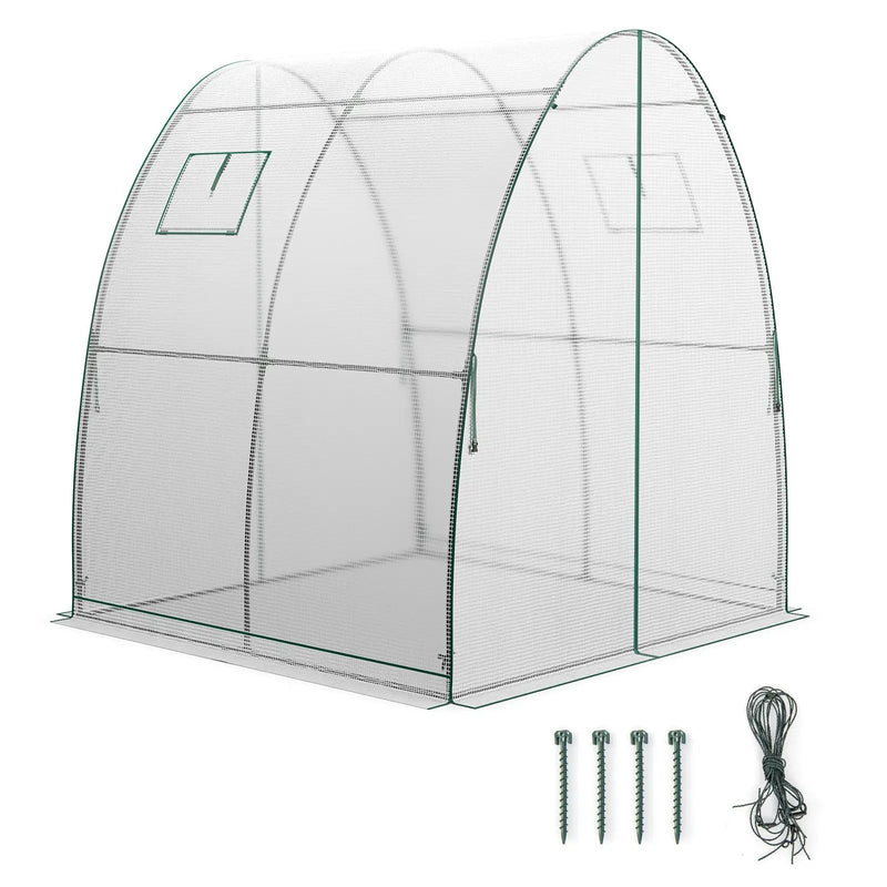 6 x 6 x 6.6 FT Outdoor Wall-in Tunnel Greenhouse by DirectDeals