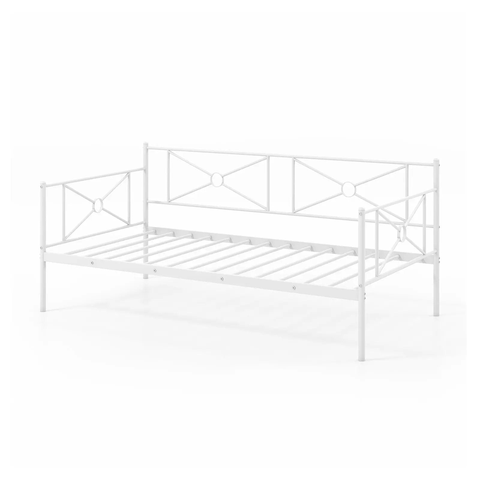 Metal Daybed Twin Bed Frame Stable Steel Slats Sofa Bed by DirectDeals