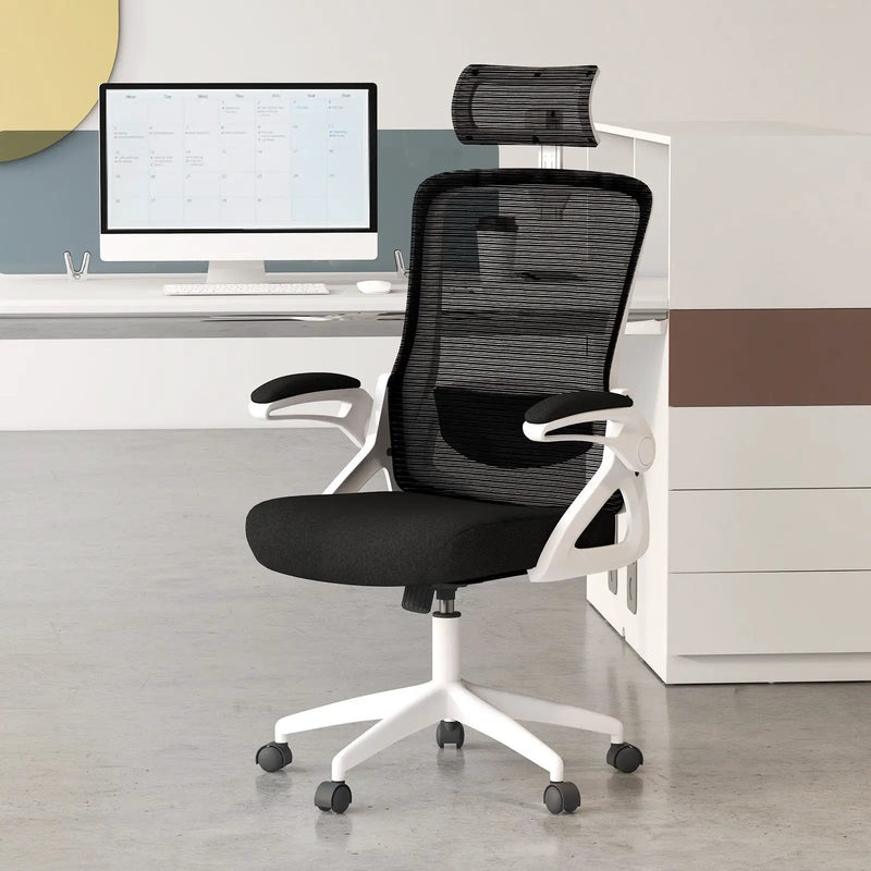 Adjustable Swivel Task Chair Ergonomic Office Chair with Adjustable Lumbar Support by DirectDeals