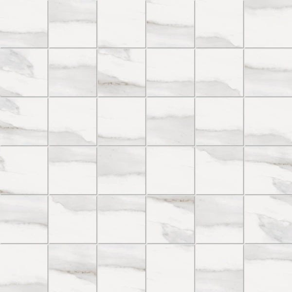 Tuscany White Bullnose Marble Look Porcelain Moldings 3x24