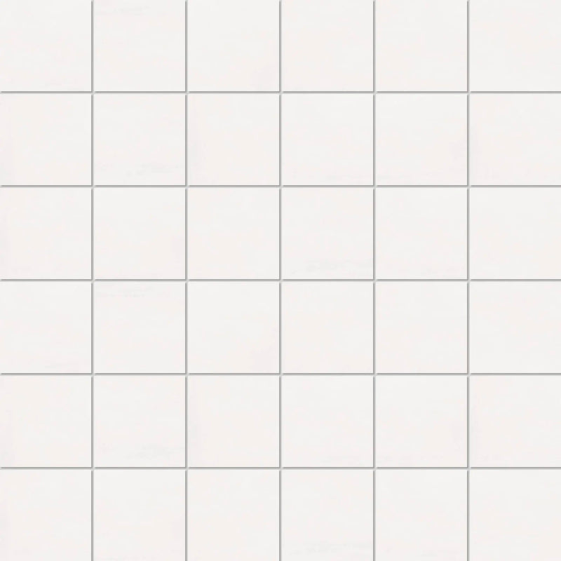 New York White Mosaic A Concrete Look Porcelain Mosaics 12x12 by landmarkceramics
