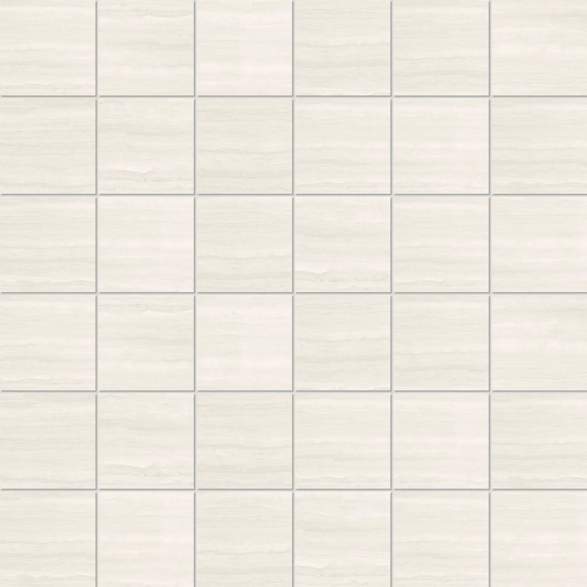 Washington White Mosaic A Travertine Look Porcelain Mosaics 12x12 by landmarkceramics