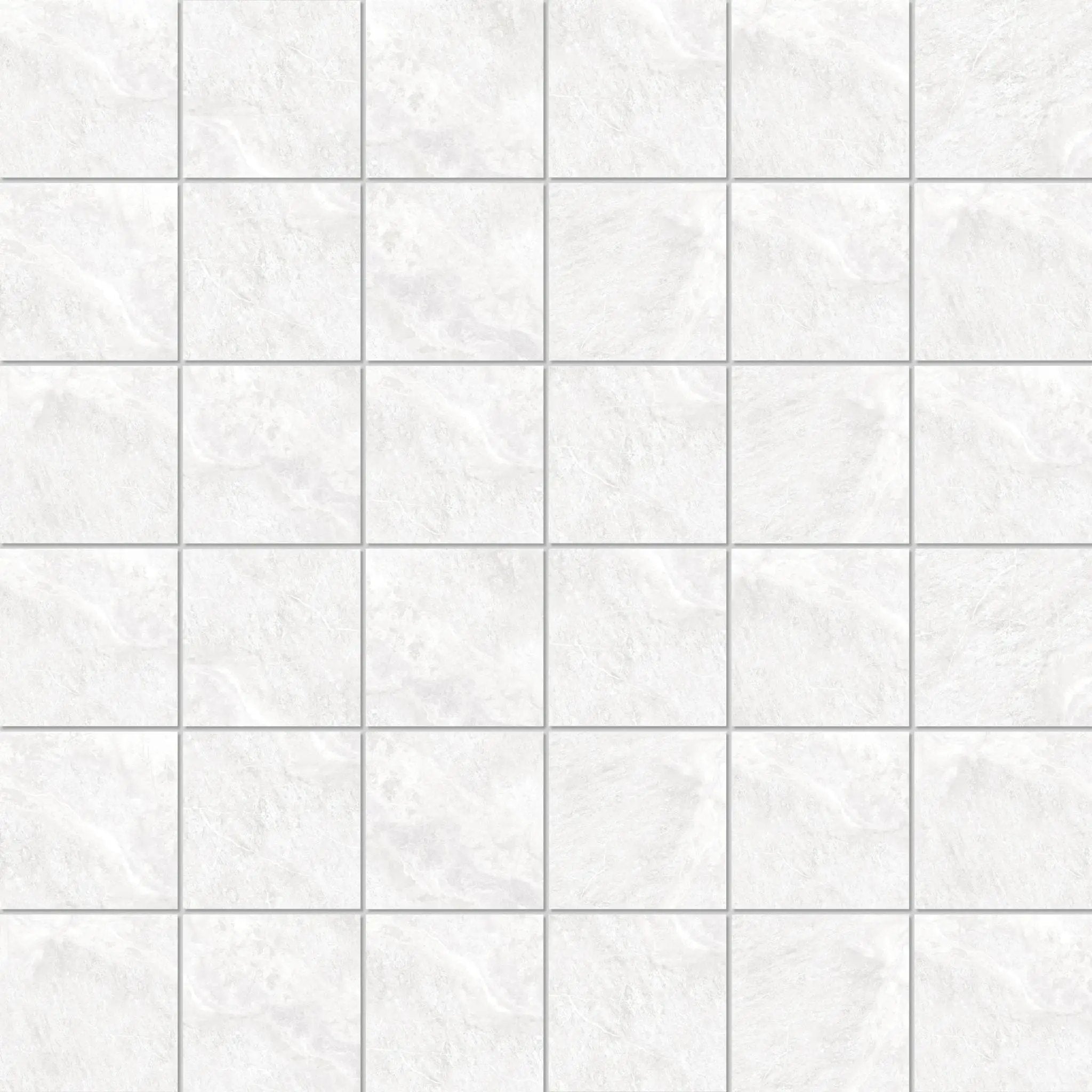Barcelona White Mosaic A Travertine Look Porcelain Mosaics 12x12 by landmarkceramics
