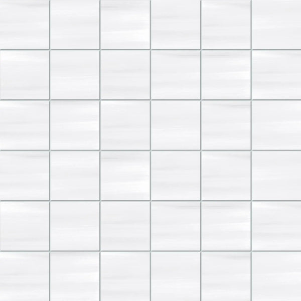 Miami White Mosaic A Concrete Look Porcelain Mosaics 12x12