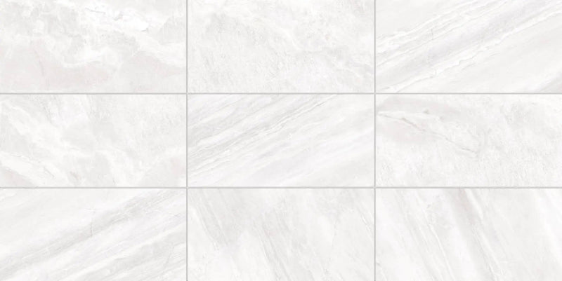 Barcelona White Mosaic A Travertine Look Porcelain Mosaics 12x12 by landmarkceramics