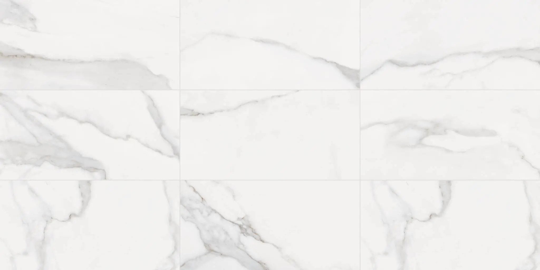 Tuscany White Marble Look Porcelain Tiles 12x24 by landmarkceramics