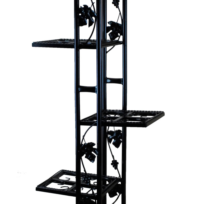 6-Tier Steel Black Plant Stand by Sharicks