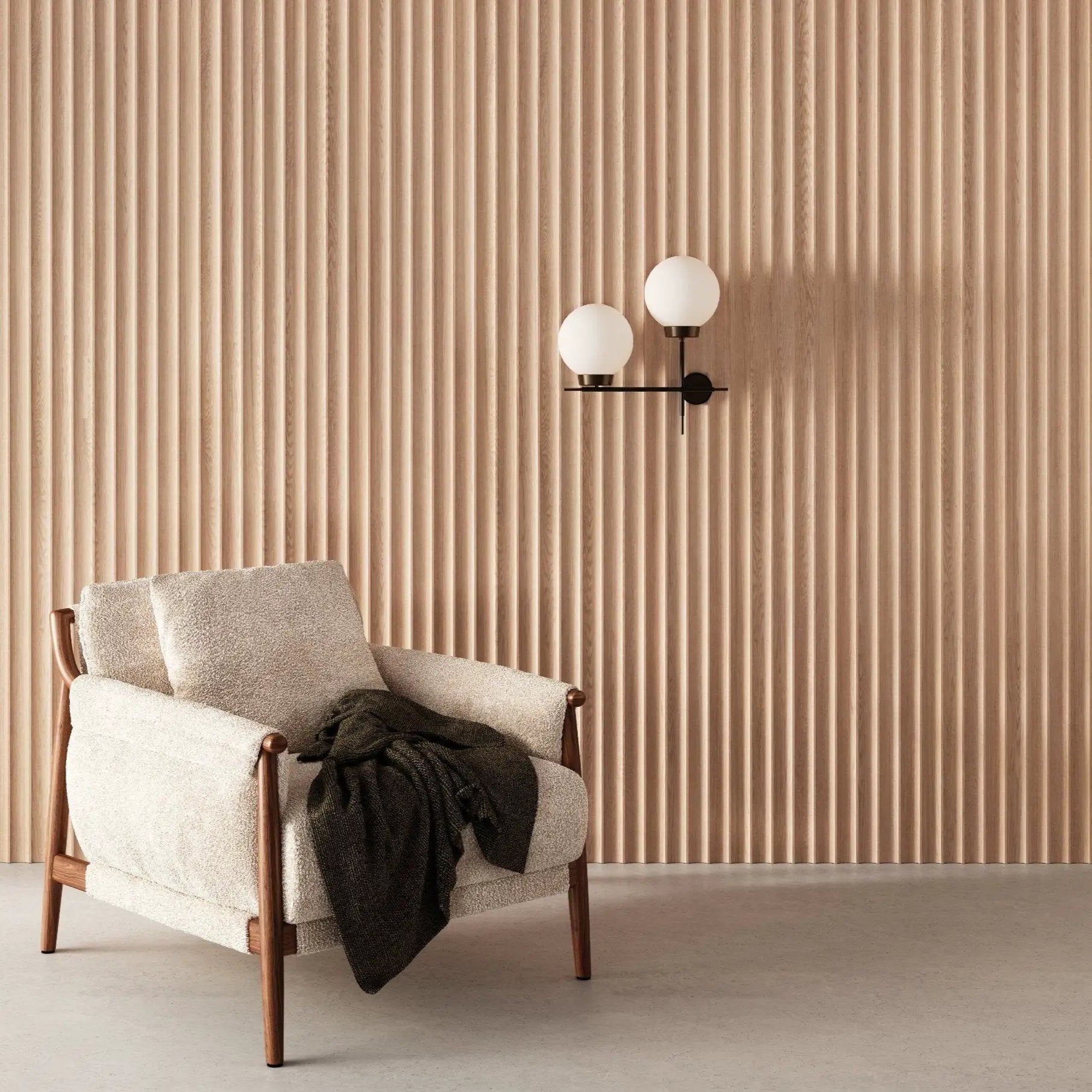 Fluted Wood Panels by andor willow