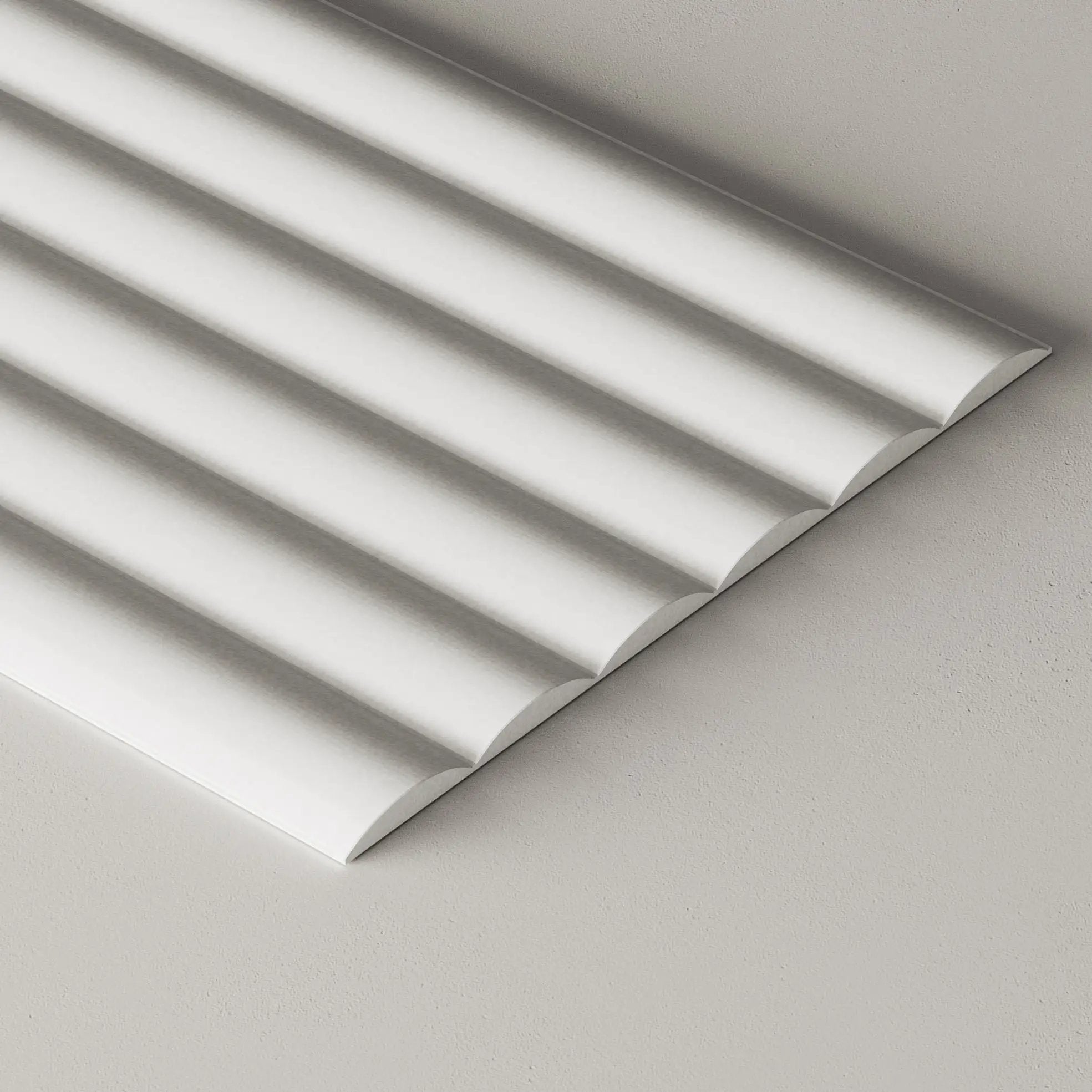 Paintable Wide Ribbed Wall Panels by andor willow
