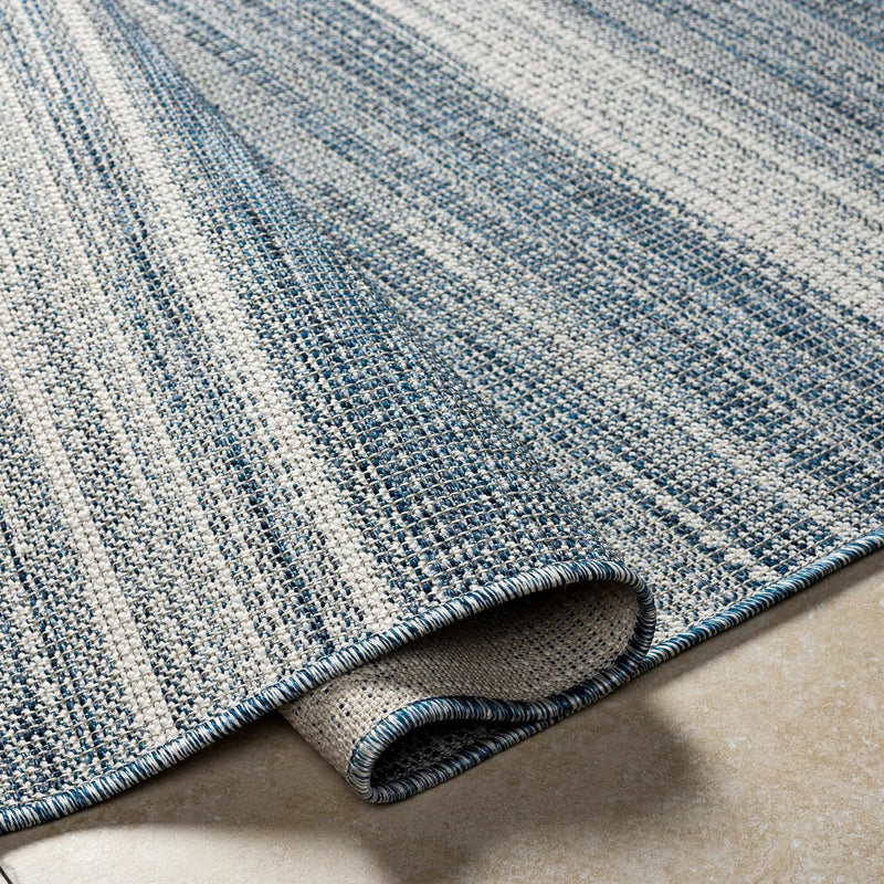 Kris Navy Outdoor Area Rug - Clearance by Boutique Rugs