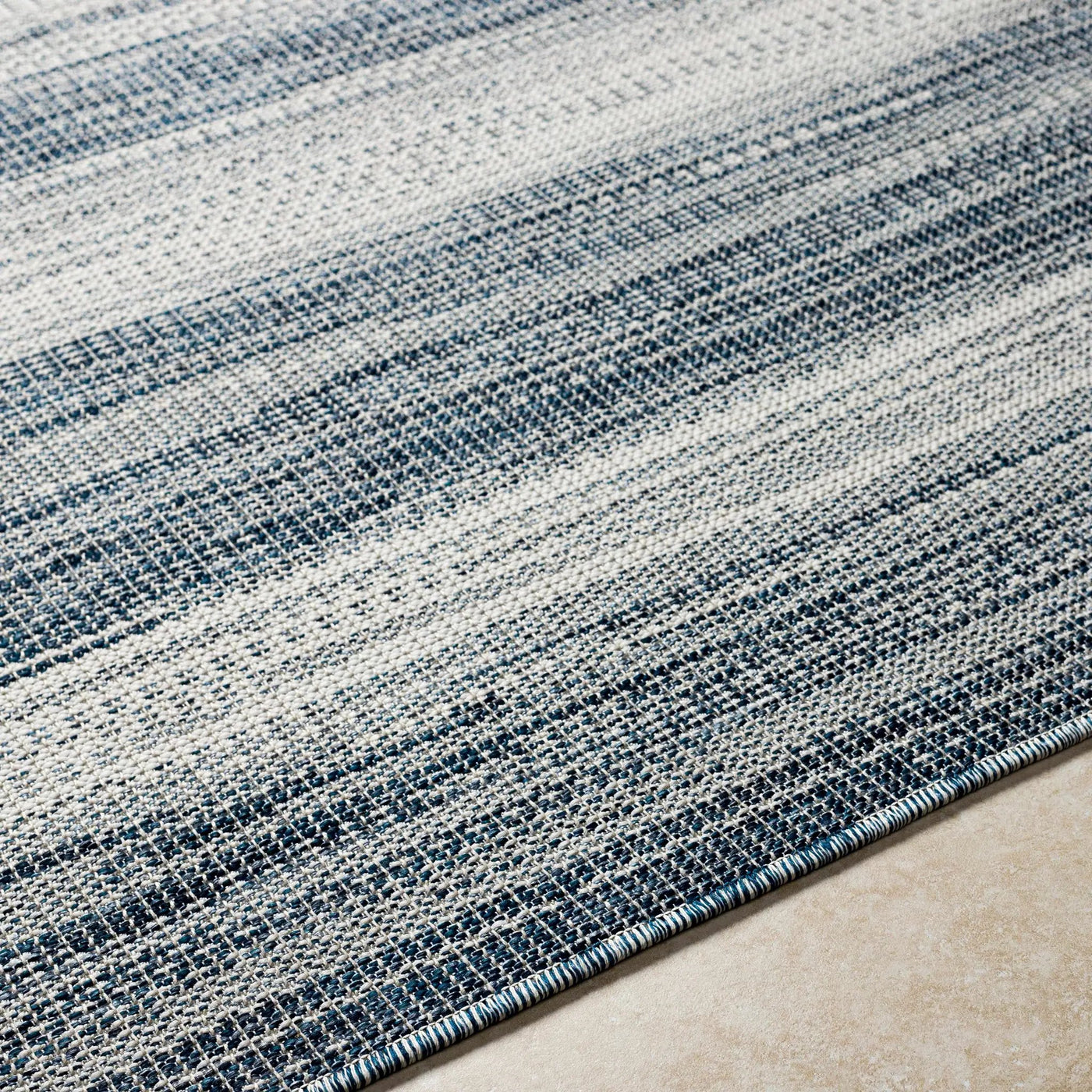 Kris Navy Outdoor Area Rug - Clearance by Boutique Rugs