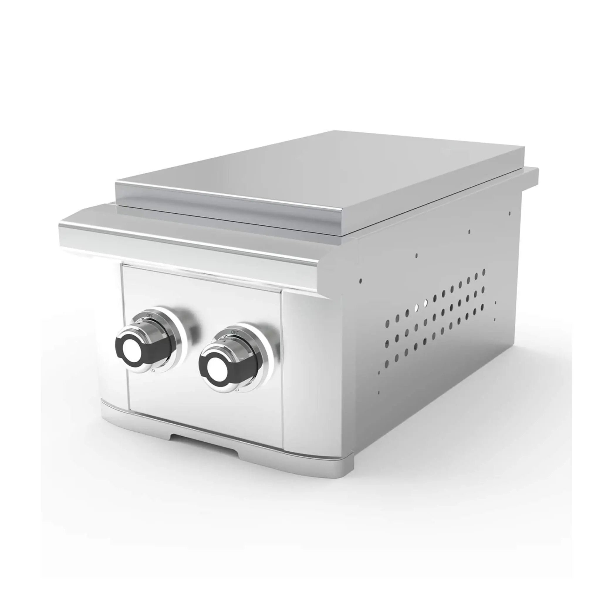 Wildfire Outdoor Living Ranch Pro 14-Inch Stainless Steel Double Side Burner [WFDBLSBRN-BSS/SS] (SAK64352) by SAKSBY WHOLESALE