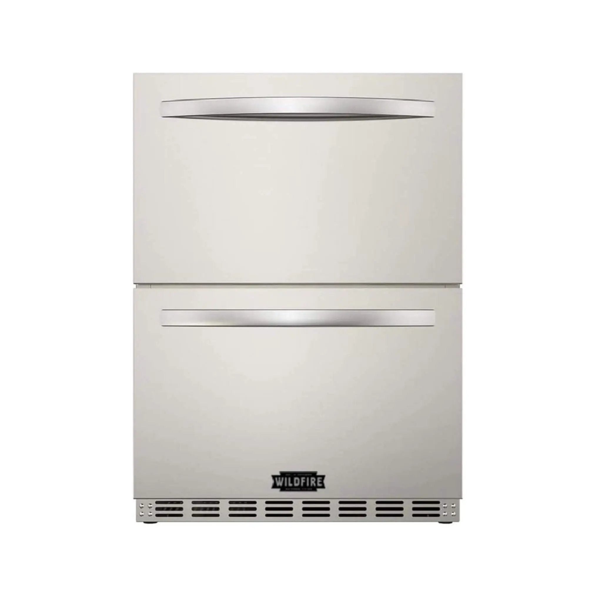 Wildfire Outdoor Living 24-Inch Dual Drawer Door Stainless Steel Outdoor Kitchen Fridge With 5.3 Cubic Feet Capacity [WFRDD24] (SAK50832) by SAKSBY WHOLESALE