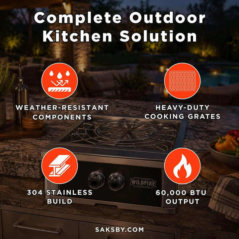 Wildfire Outdoor Living Ranch Pro 24-Inch Stainless Steel Power Burner [WFPOWBRN-BSS/SS] (SAK71537) by SAKSBY WHOLESALE