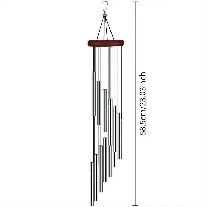 Wind Chimes - Golden Metal Aluminum by House Of Avana