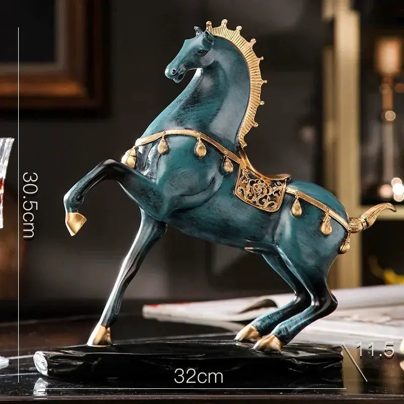 Decorative Horse Wine Bottle Holder Sculpture in Antique Silver by House Of Avana