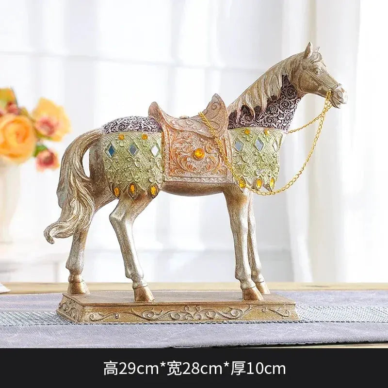 Decorative Horse Wine Bottle Holder Sculpture in Antique Silver by House Of Avana