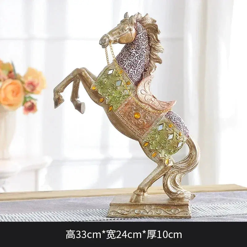 Decorative Horse Wine Bottle Holder Sculpture in Antique Silver by House Of Avana