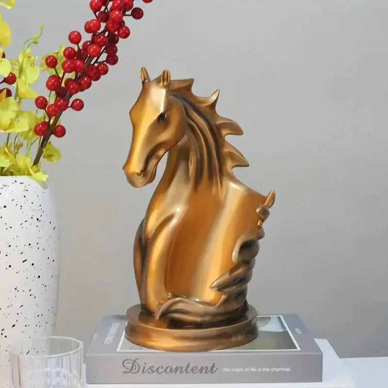 Wine Rack - Modern Horse Head Wooden by House Of Avana