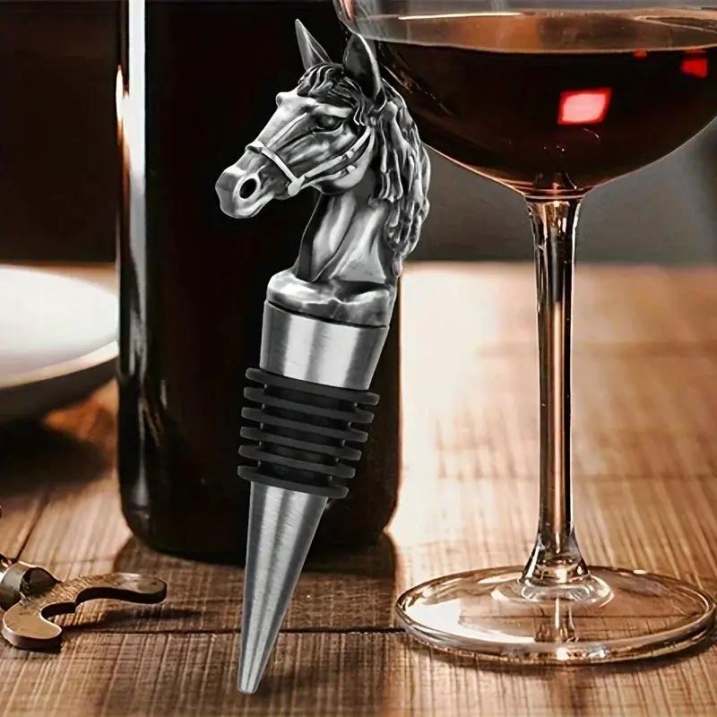 Wine Stopper - Metal Horse Head Champagne by House Of Avana