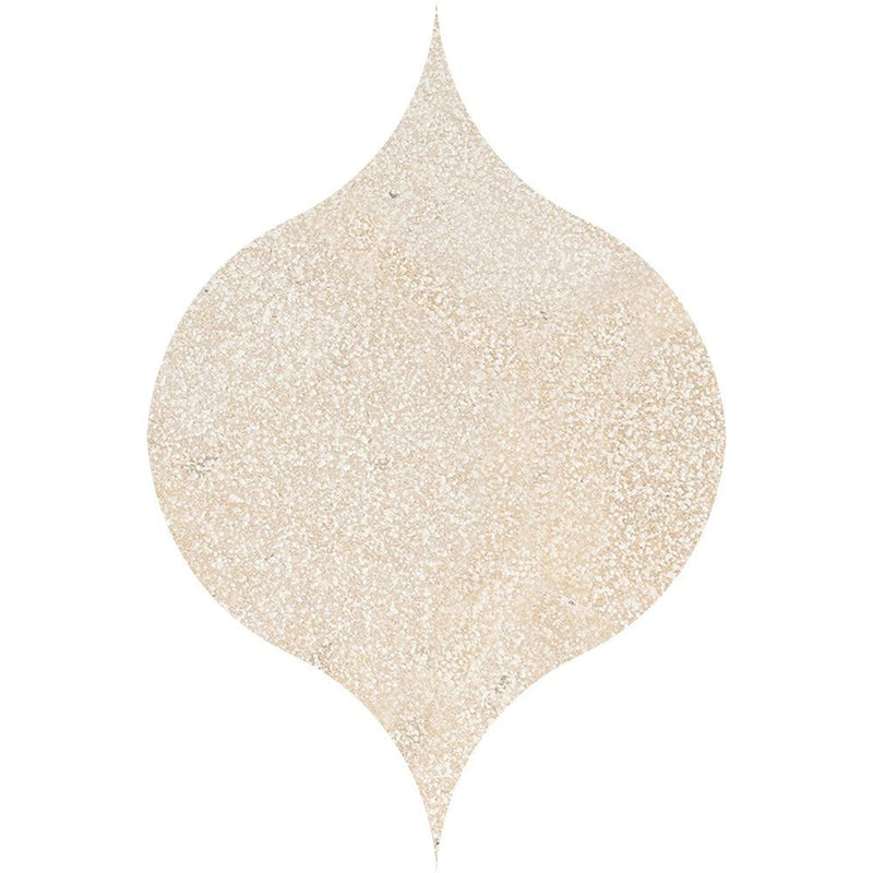 Thala Beige Fine Textured Winter Leaf Limestone Waterjet Mosaics 4 7/8x6 13/16 Limestone Fine Textured 4x8 Waterjet Mosaics
