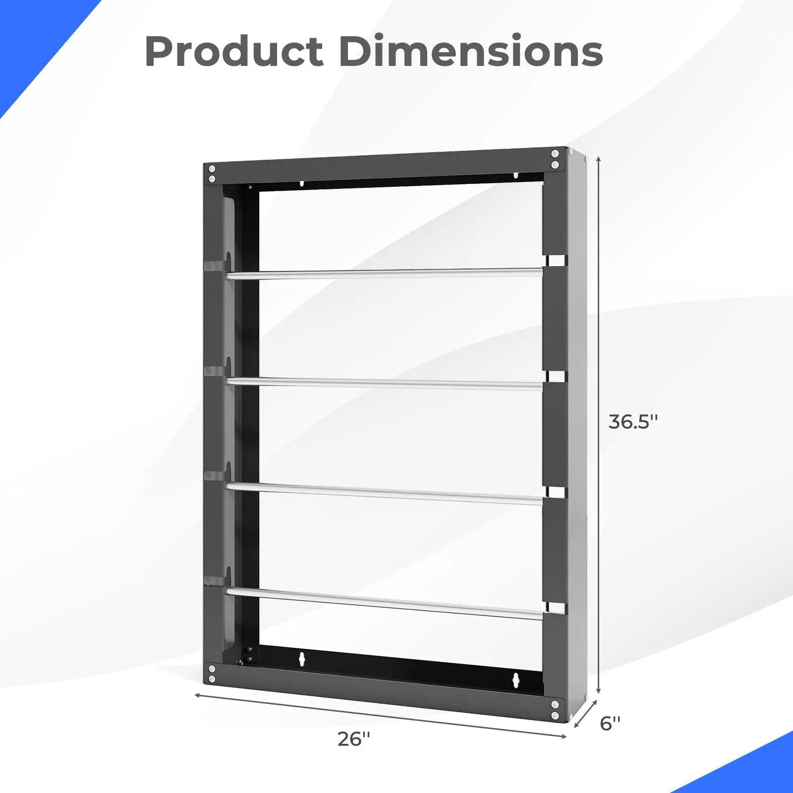 Wire Spool Rack with 4 Rods for Electrical Industrial and Retail Use-Gray by DirectDeals