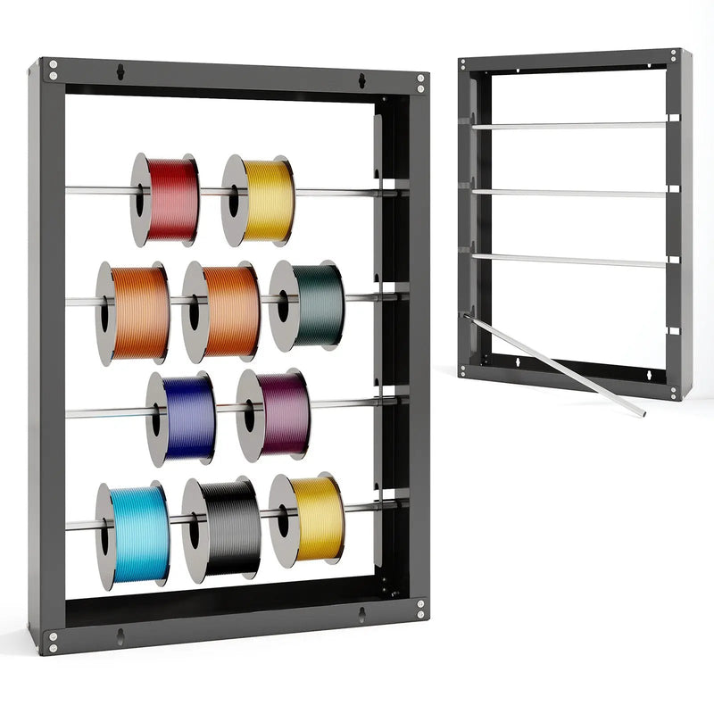 Wire Spool Rack with 4 Rods for Electrical Industrial and Retail Use-Gray by DirectDeals
