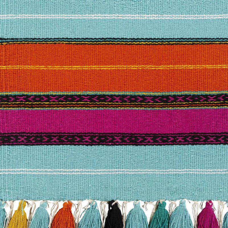 Wiri Multicolor Striped Tassel Wall Hanging - Clearance by Boutique Rugs
