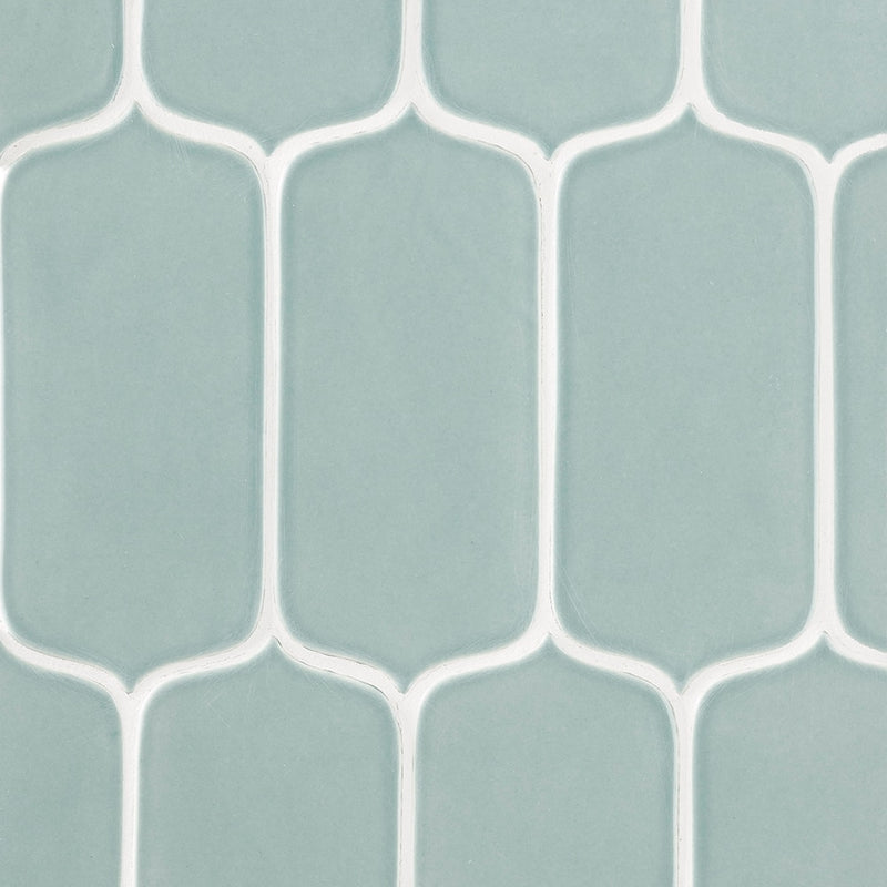 Sage Glossy Tear Field Ceramic Tiles 3 5/8x8 Ceramic Glossy 4x8 Tiles — 2