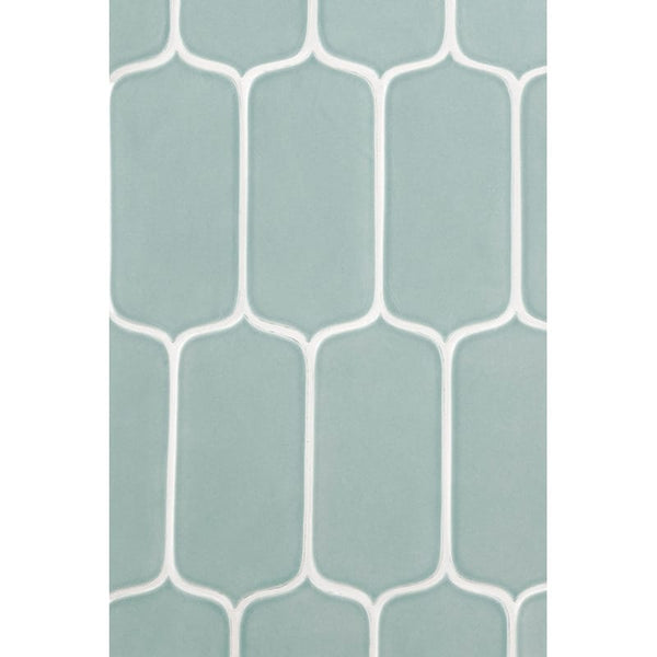 Sage Glossy Tear Field Ceramic Tiles 3 5/8x8