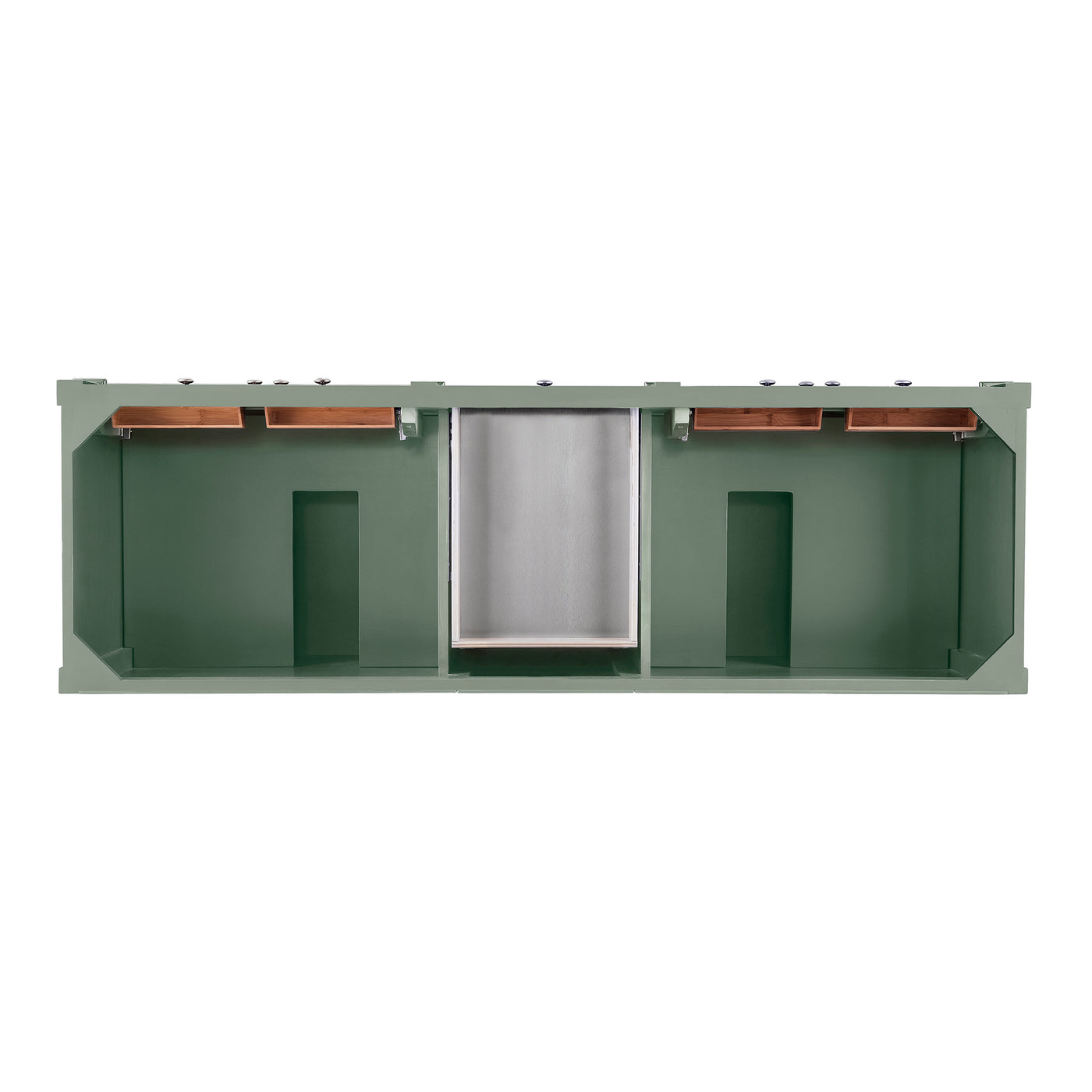 James Martin Brittany 72" Double Bathroom Vanity, Smokey Celadon by James Martin