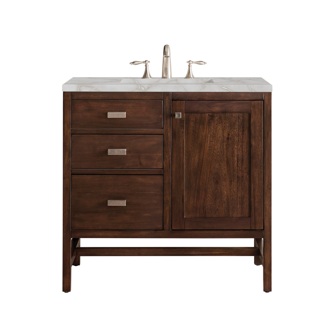 James Martin Addison 36" Single Bathroom Vanity, Mid-Century Acacia by James Martin