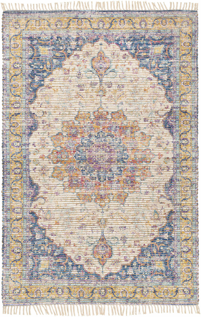 Wallburg Hand Woven Colorful Tassel Rug - Clearance by Boutique Rugs