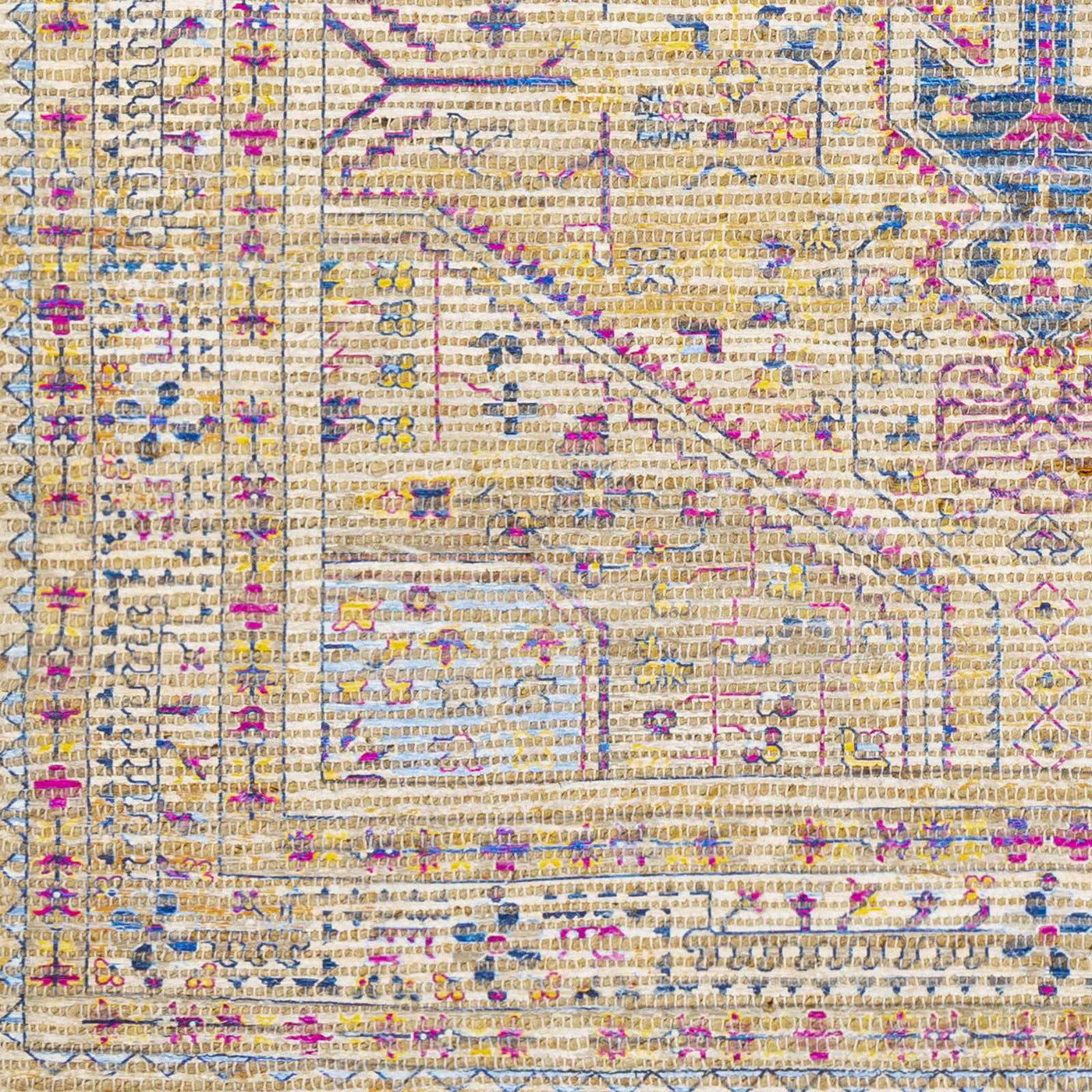 Wallburg Hand Woven Colorful Tassel Rug - Clearance by Boutique Rugs