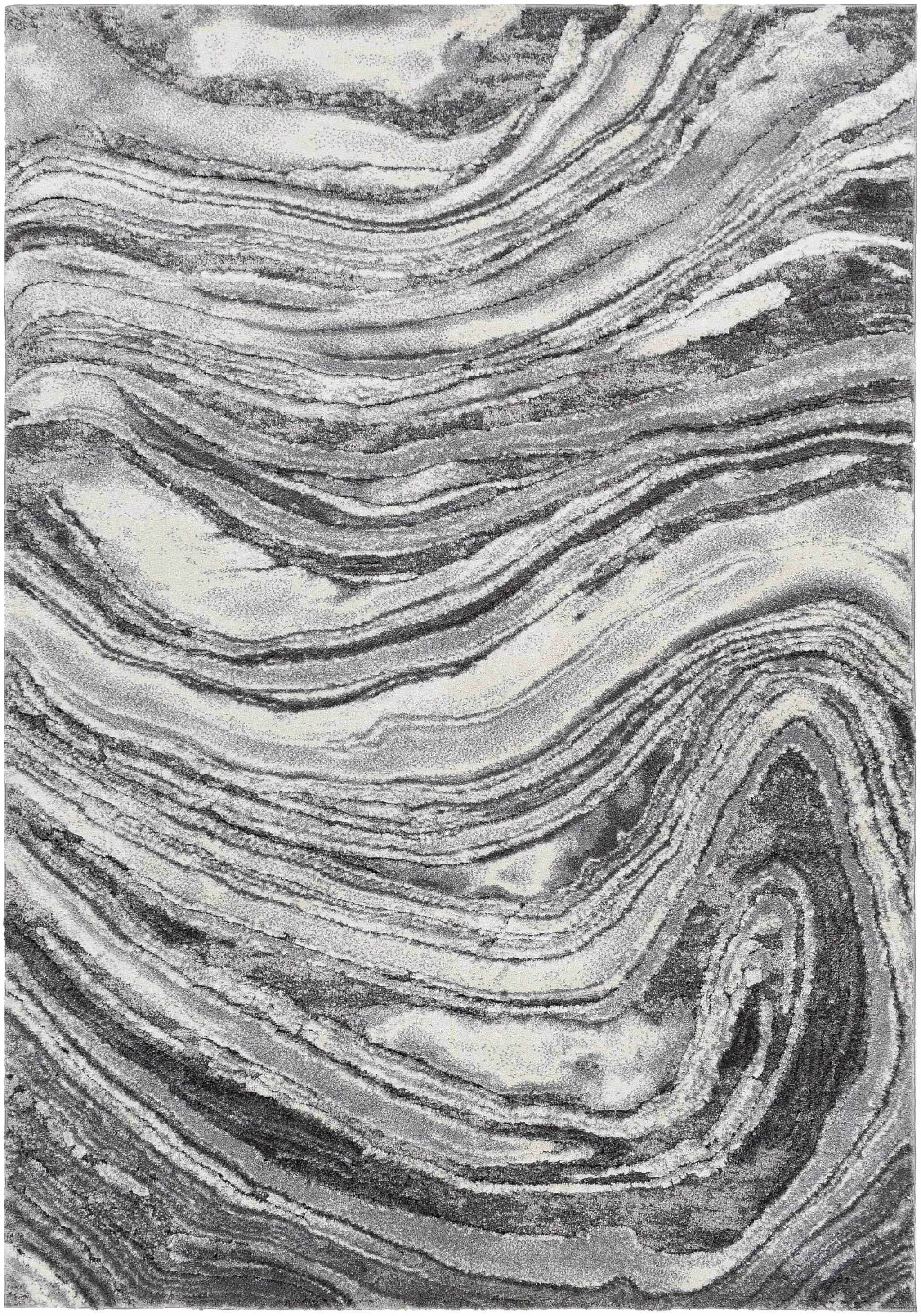 Walloon Gray Marble Thick Rug - Clearance by Boutique Rugs