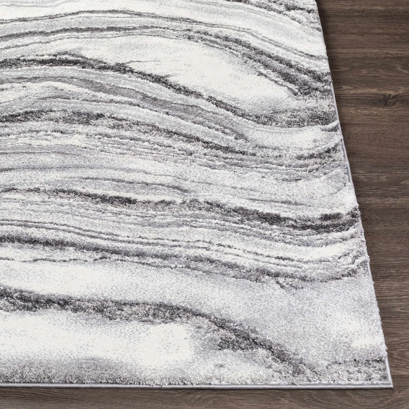 Walloon Gray Marble Thick Rug - Clearance by Boutique Rugs